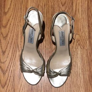 Jimmy Choo Gold Slingback Heel